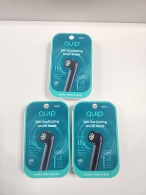 Electric Toothbrush Heads Refill Black Soft 6 Total Heads